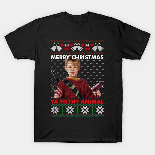 Merry Christmas Ugly Sweater T-Shirt by Premium Nation